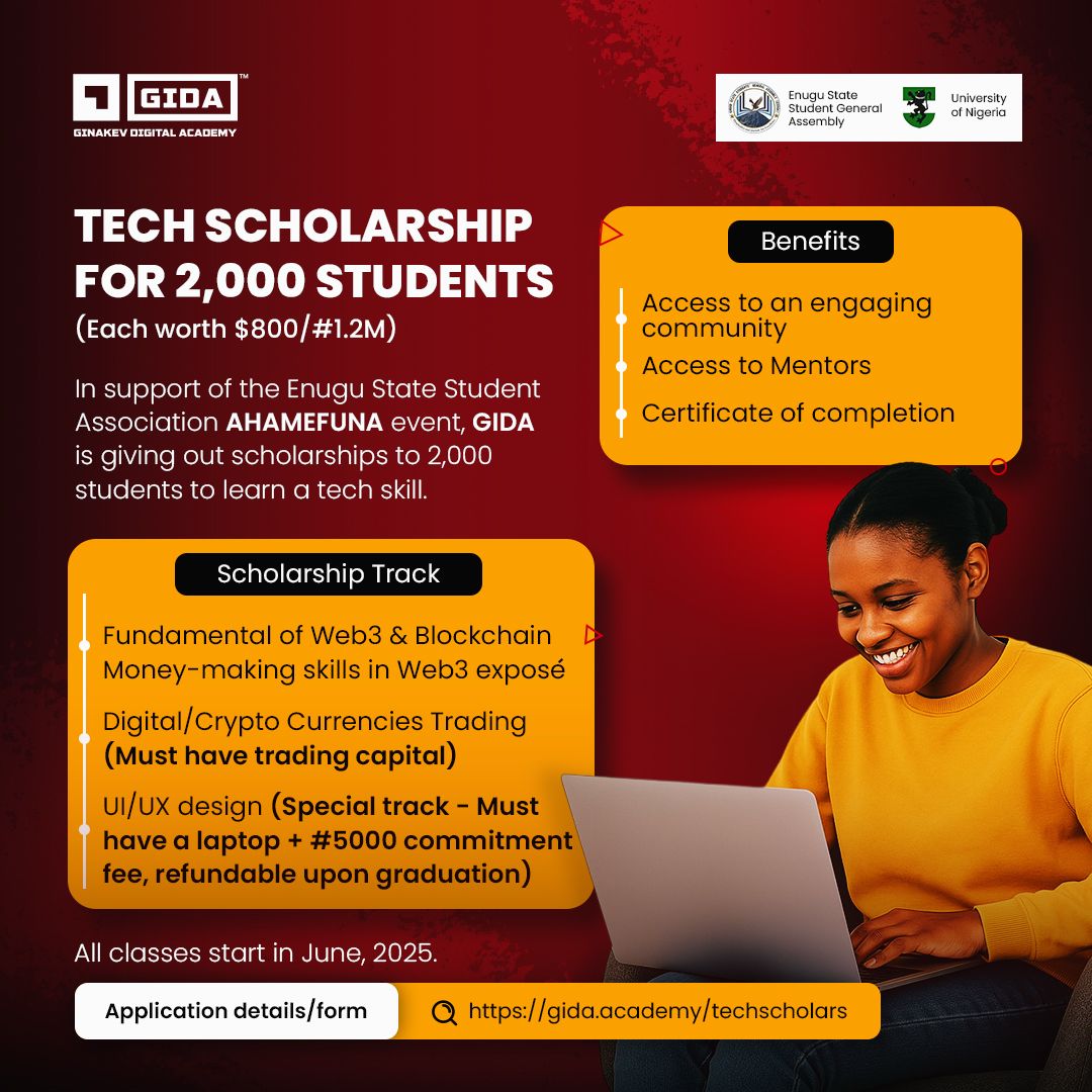 Tech Scholarship for 2000 students